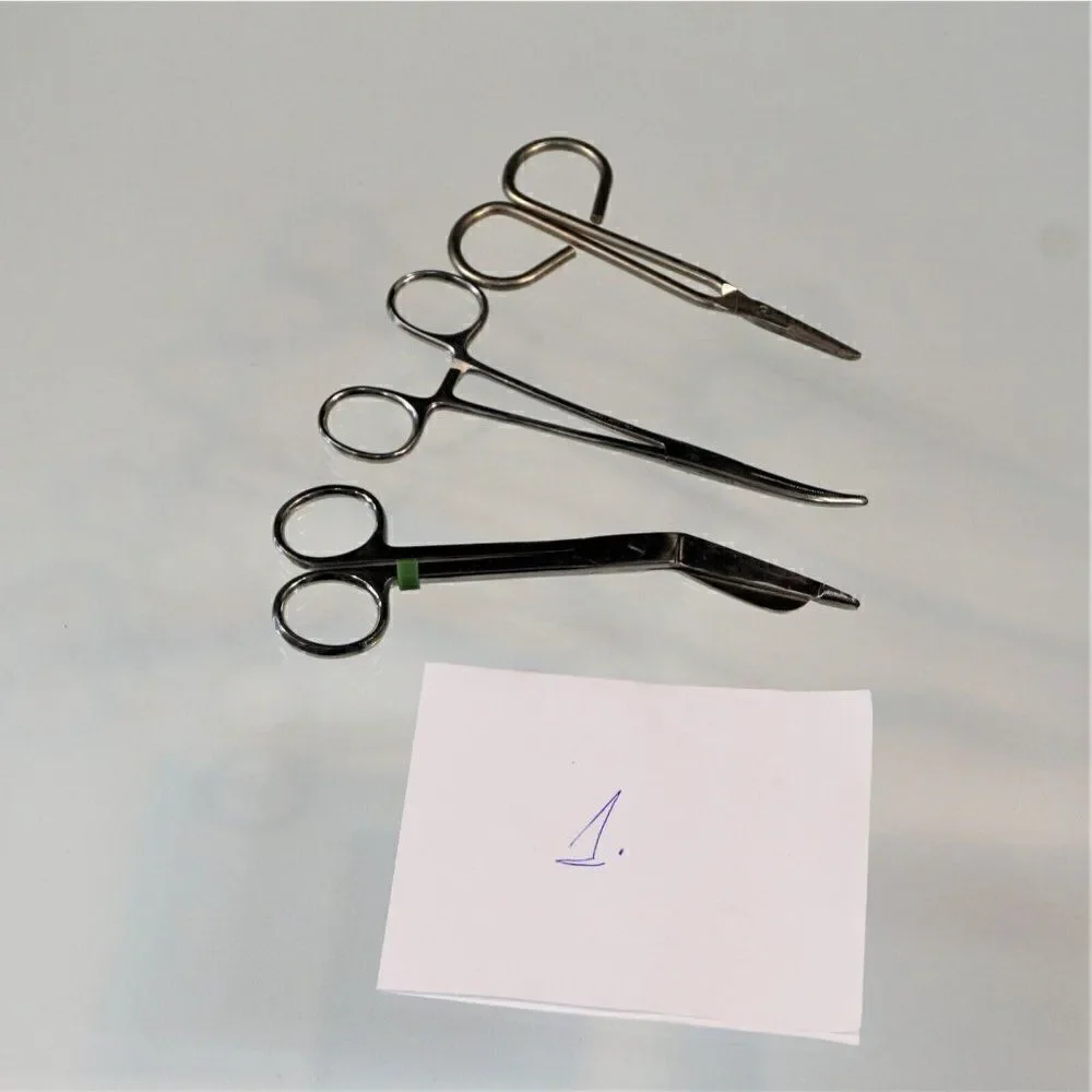 3 Vet Scissors Surgical Instruments Veterinarian Canine Feline Lot #1